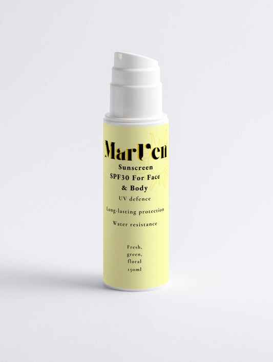 Mineral Sunscreen SPF30 for Face & Body, no tint